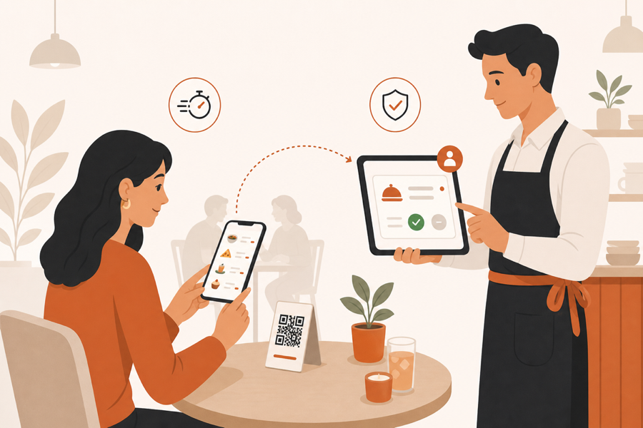 A better QR setup where guests act quickly and staff keeps control.